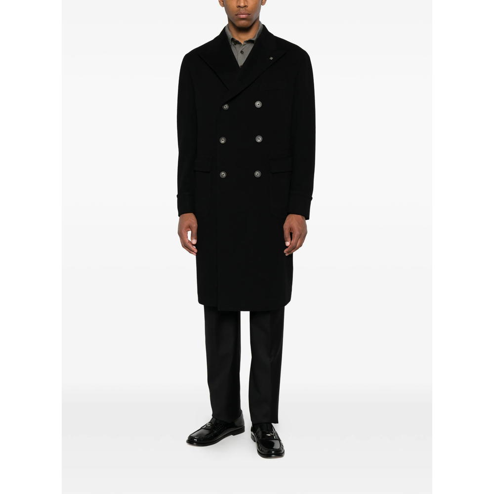 Double-Breasted Peak-Lapels Coat