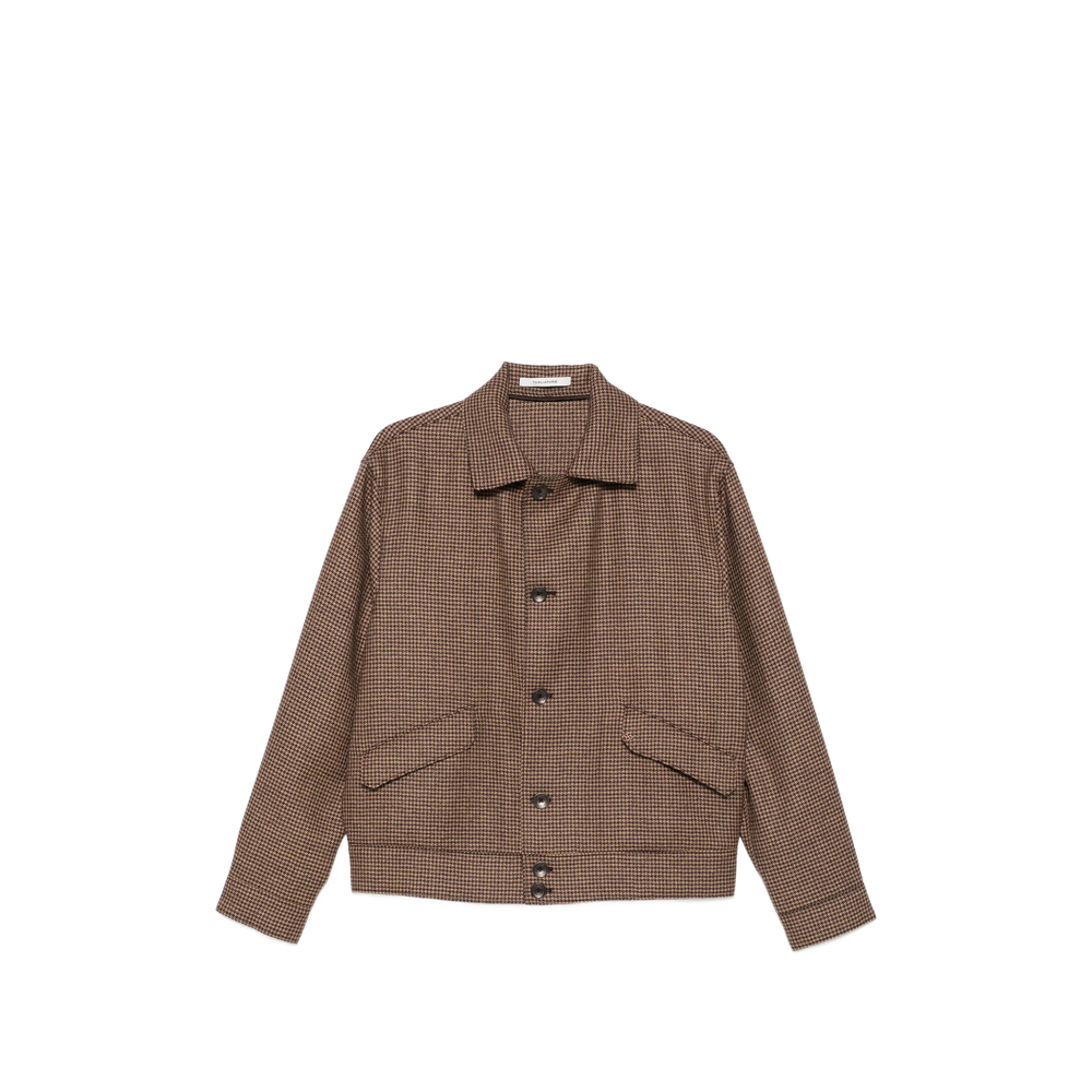 Tagliatore Houndstooth-pattern Button-up Jacket