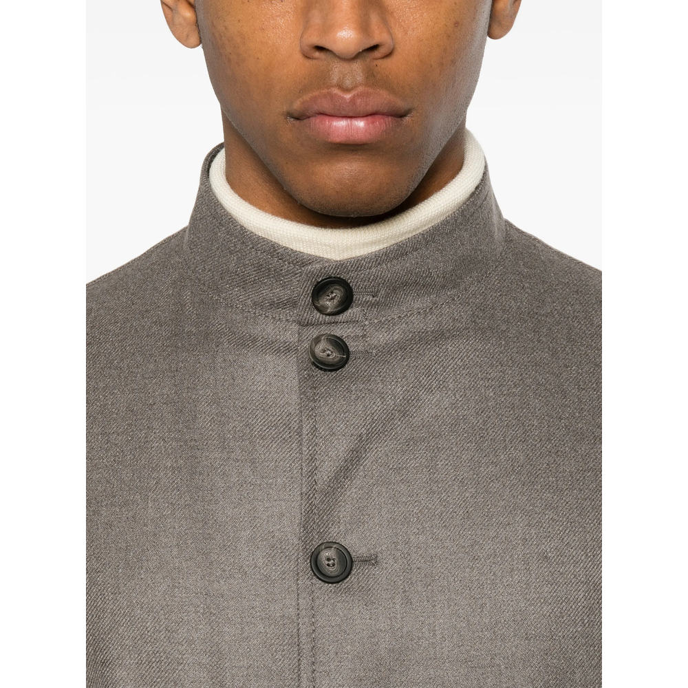 Klein Button-Up Patch-Pocket Jacket