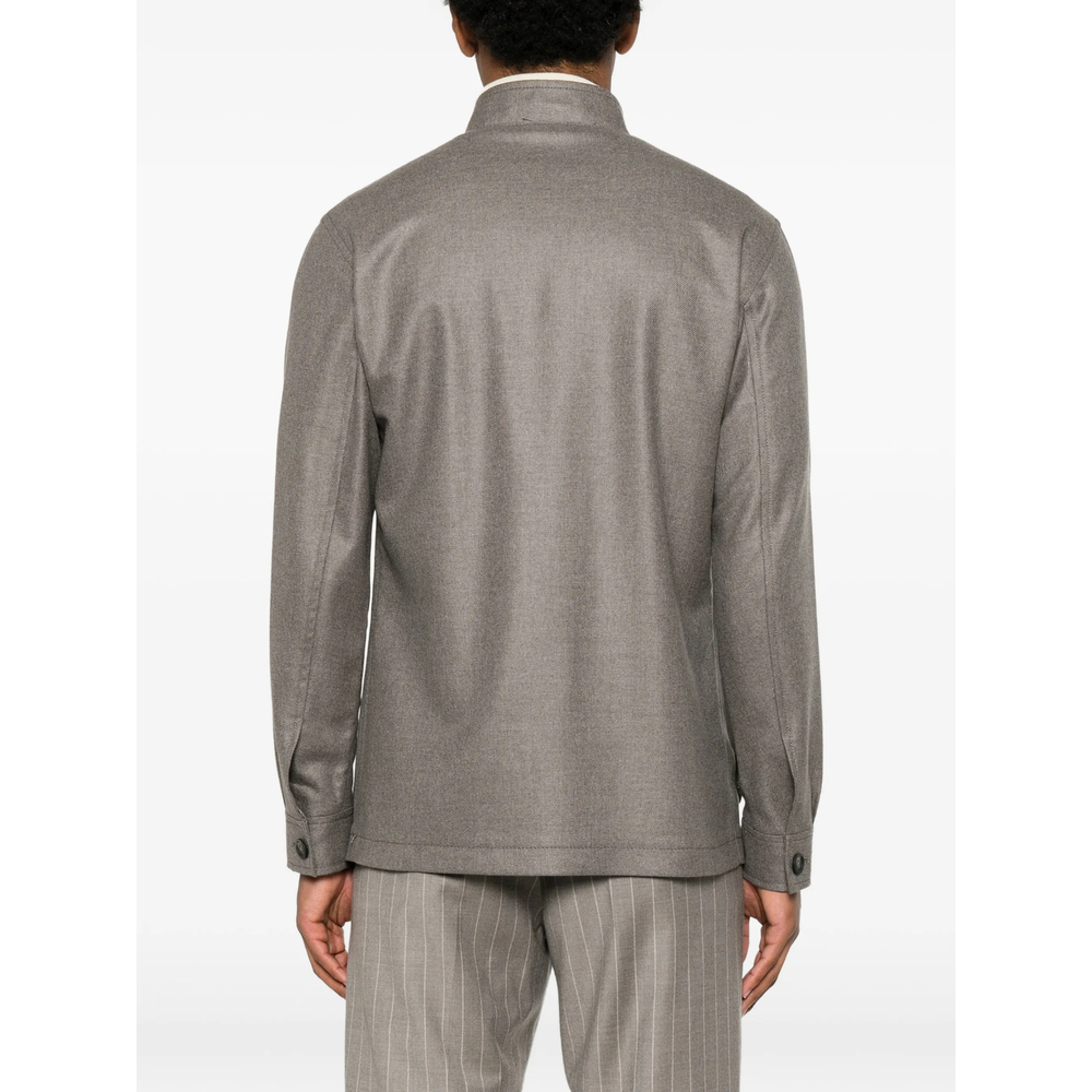 Klein Button-Up Patch-Pocket Jacket
