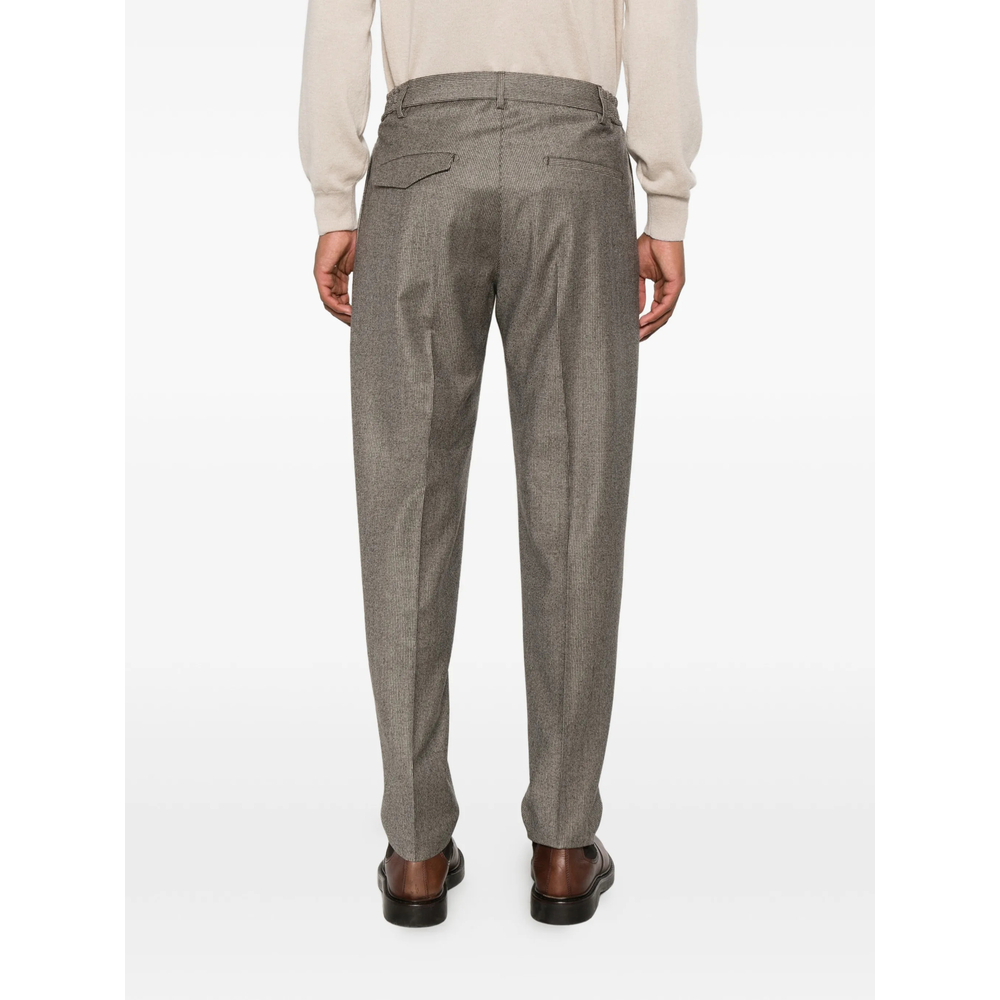 Houndstooth Pleated Trousers
