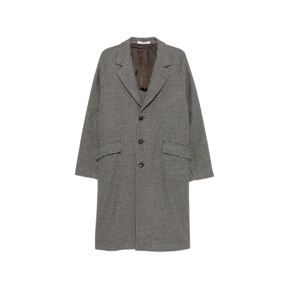 Tagliatore Sanford Houndstooth-pattern Single-breasted Coat