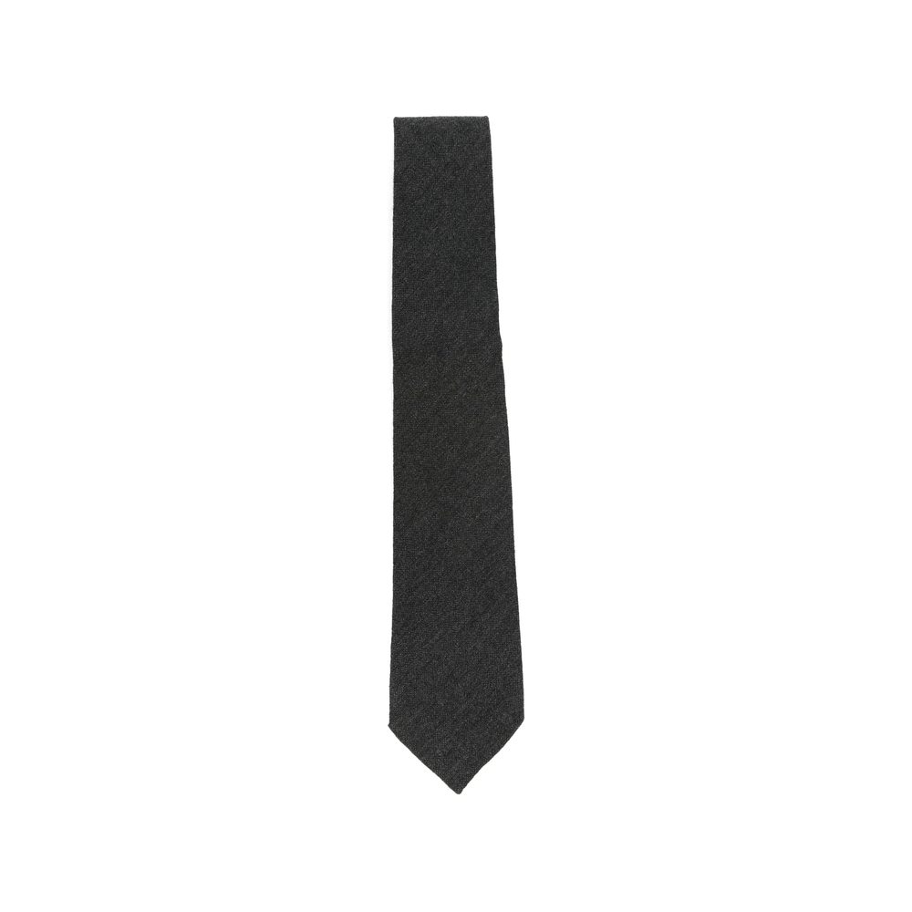 Tagliatore Textured-finish Tie In Gray
