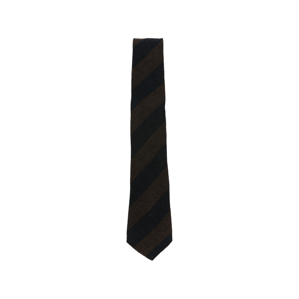 Tagliatore Diagonal-stripe Tie In Black
