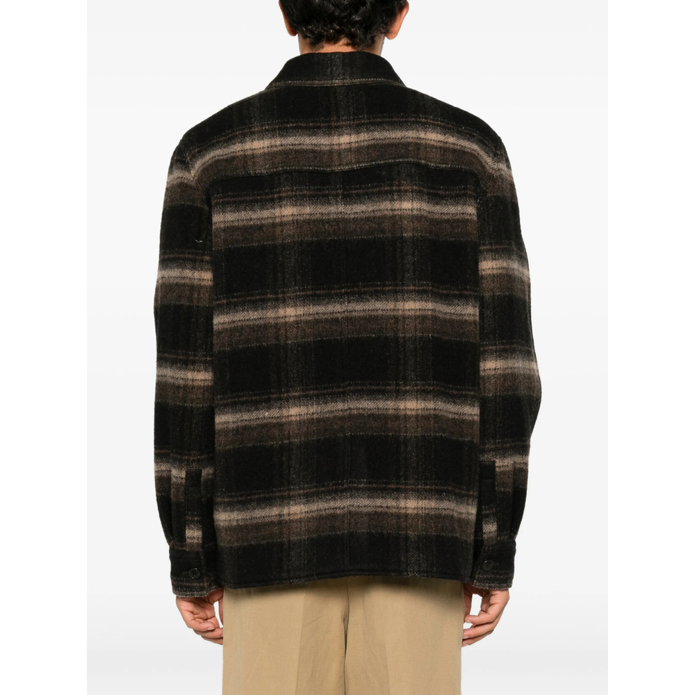 Kervon Check Wool-Blend Overshirt