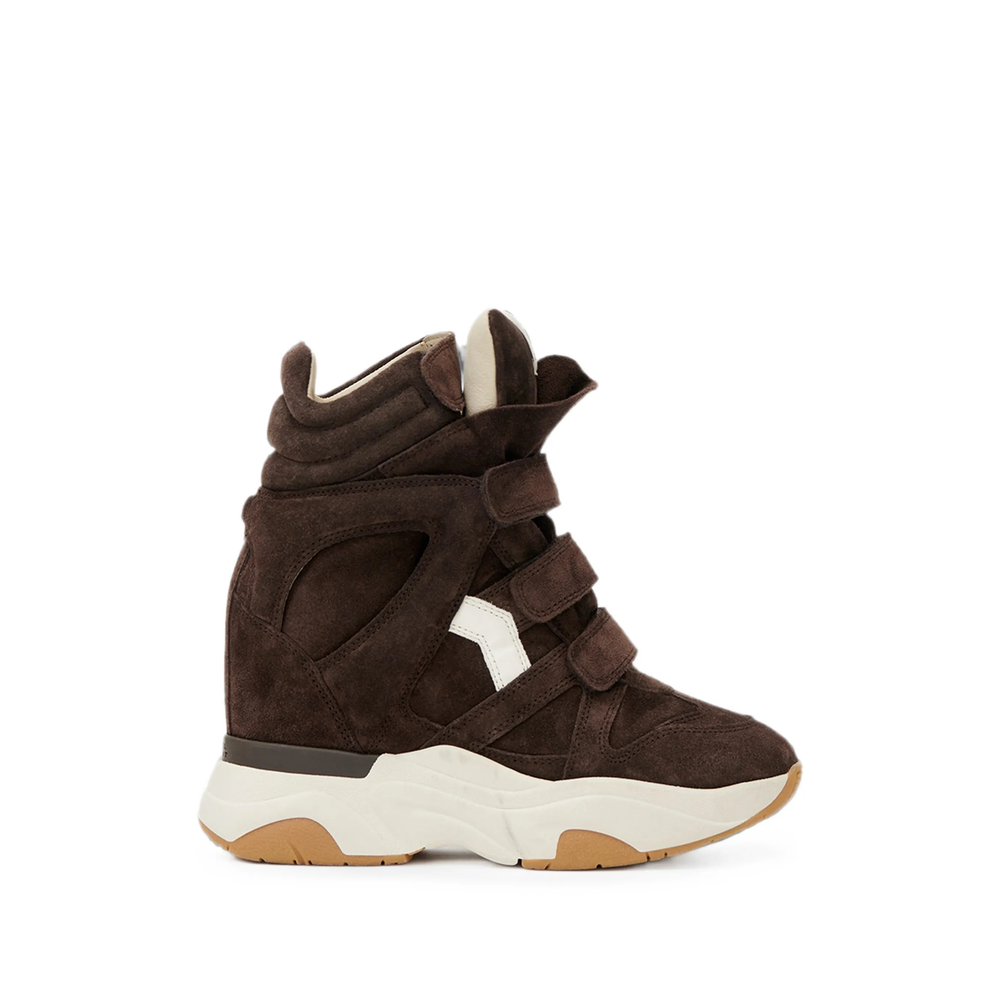 Isabel Marant Balskee Suede Wedge Sneakers
