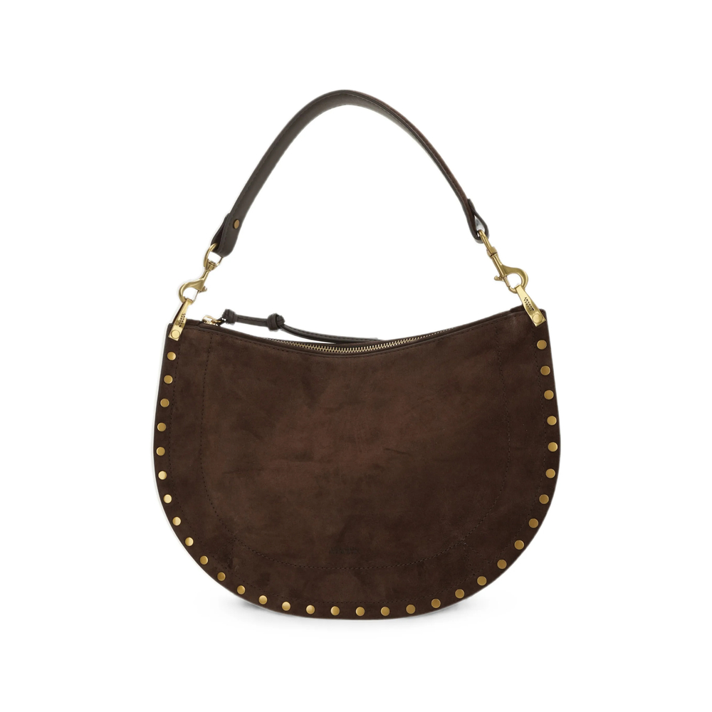 Isabel Marant Oskan Stud-embellished Suede Shoulder Bag