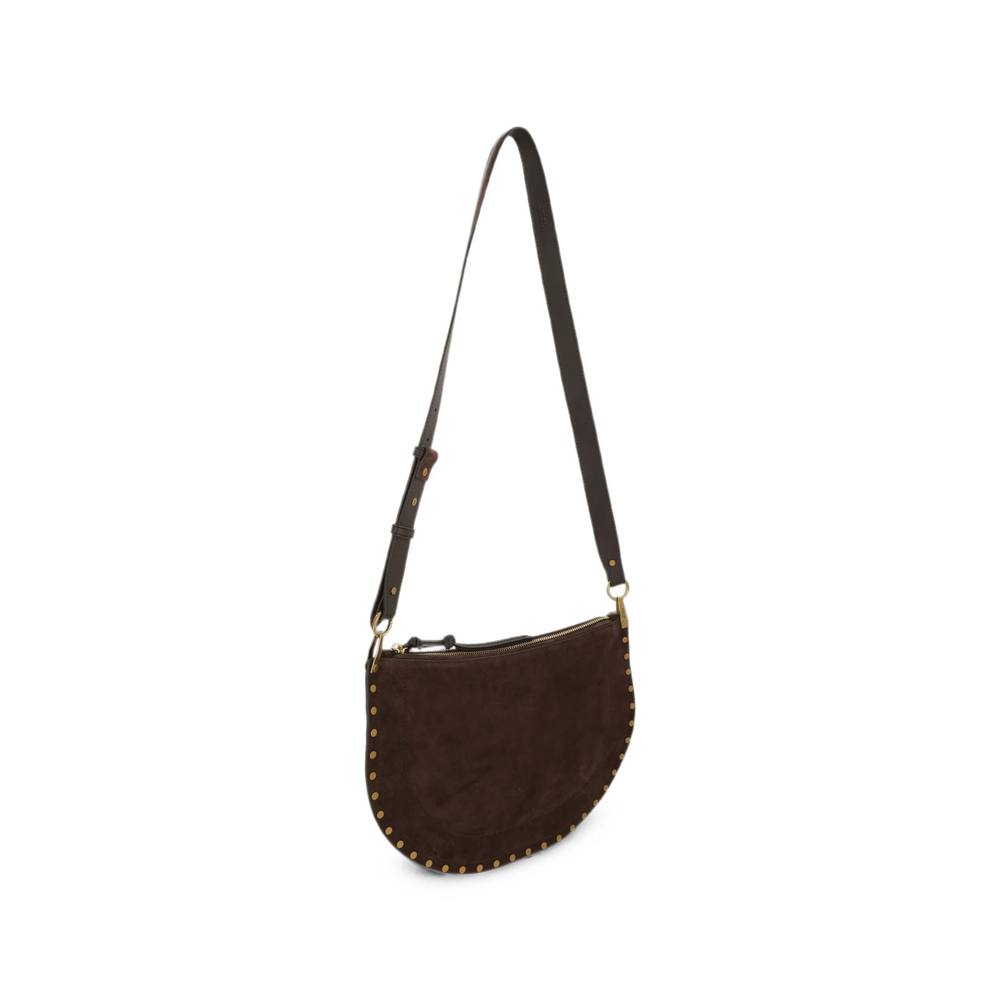 Oskan Soft Zip Bag In Suede Leather