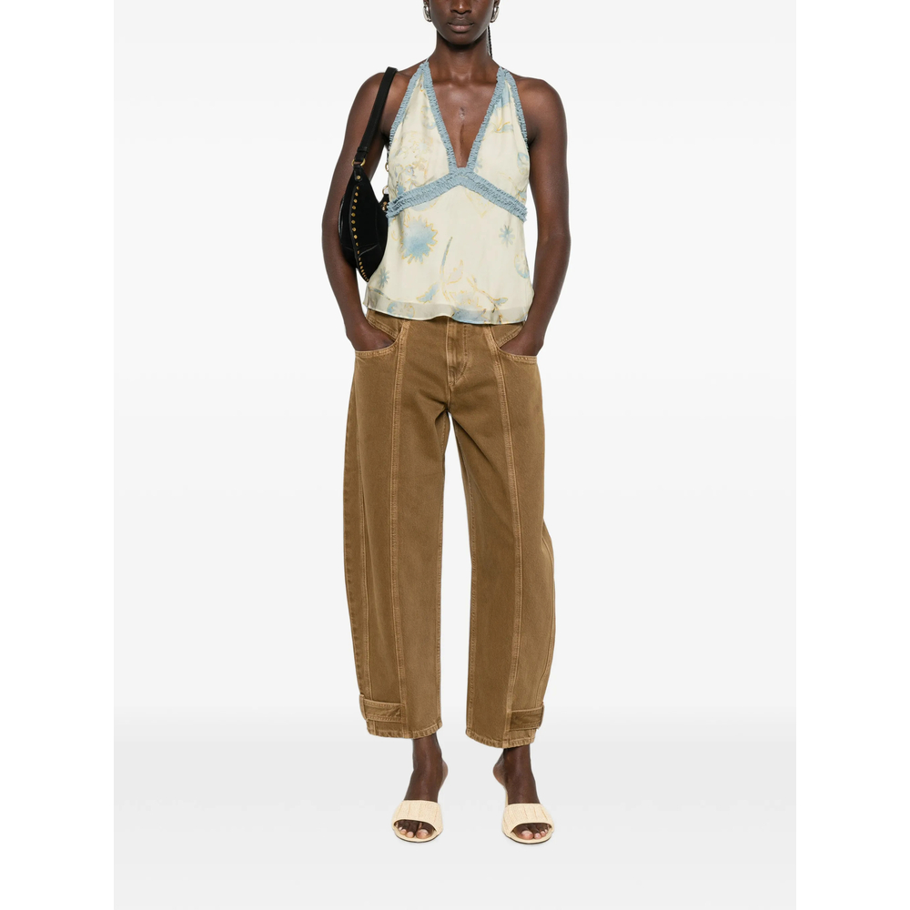 Leja Seam-Detail Tapered Jeans