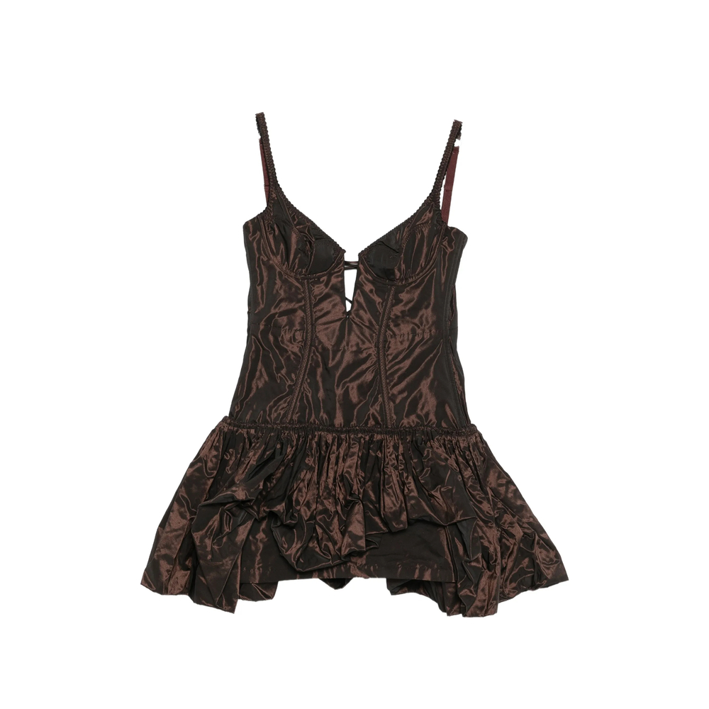 Maria Lucia Hohan Ayna Corset-style Ruffled Mini Dress
