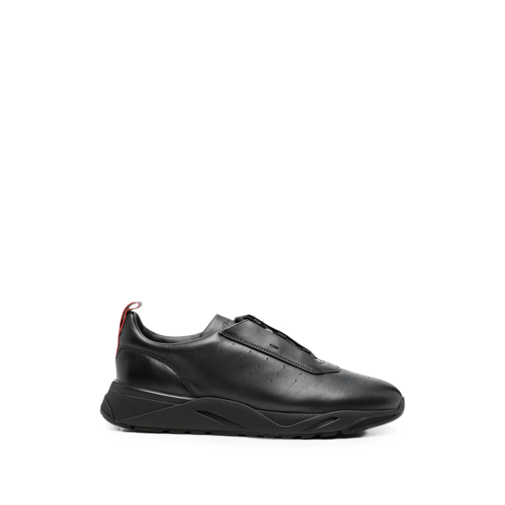 Santoni Perforated-detail Lace-up Sneakers