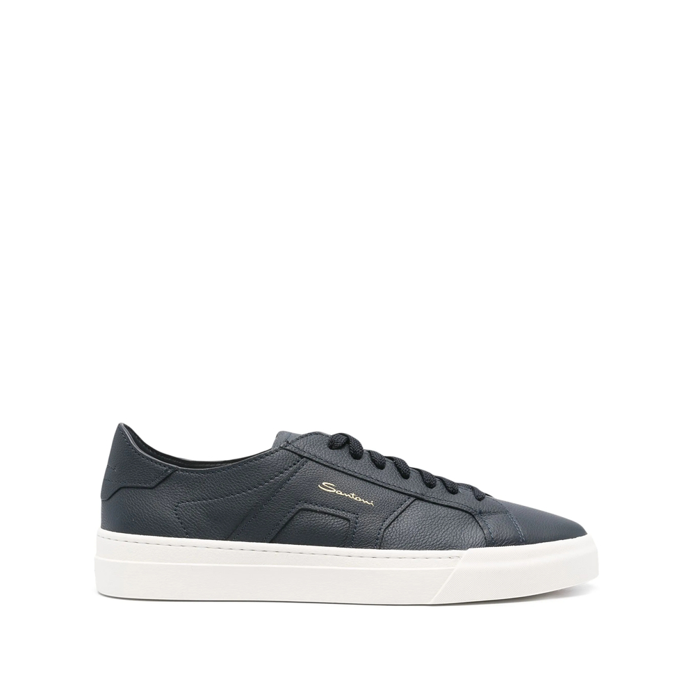 Santoni Grained Leather Sneakers Santoni