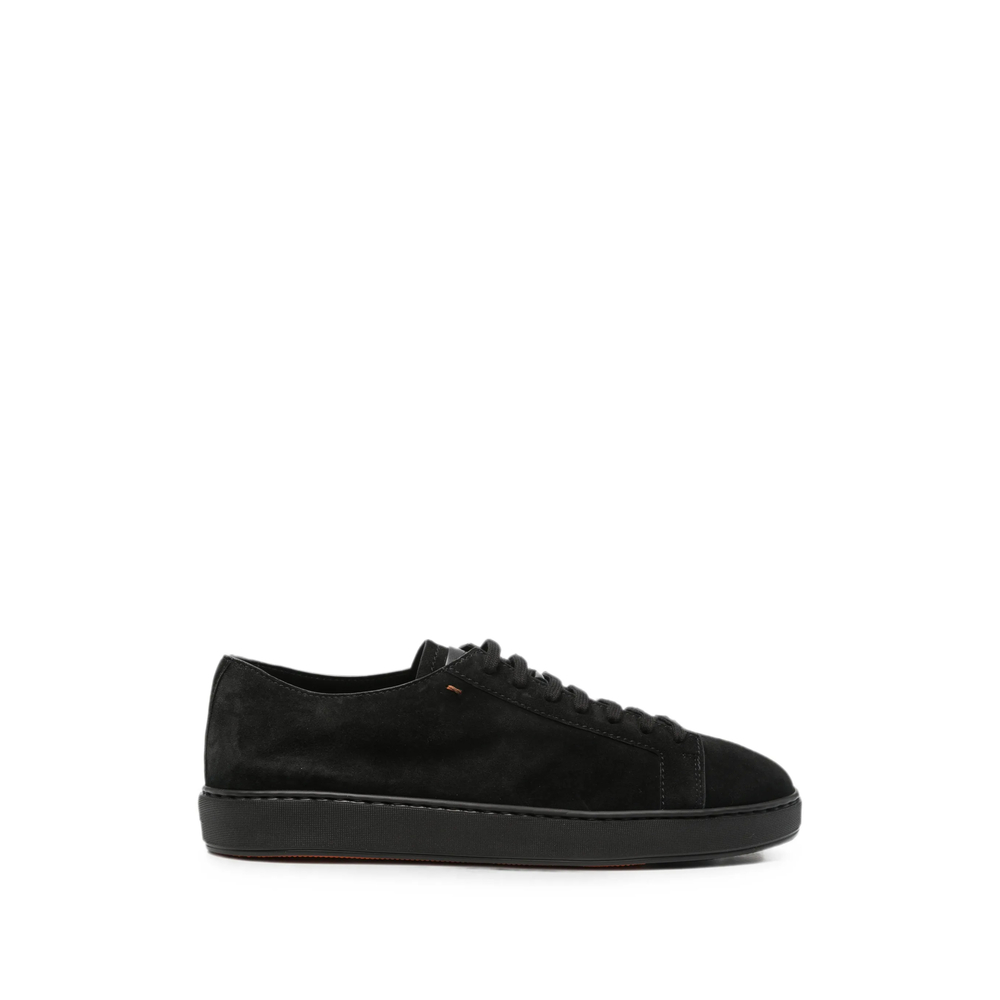 Santoni Damps Lace-up Suede Sneakers