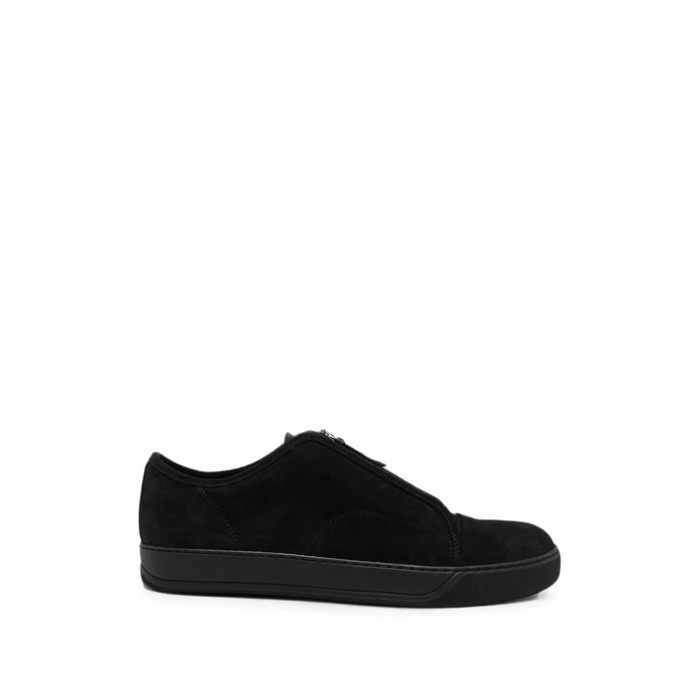 Lanvin Front-zip Suede Sneakers
