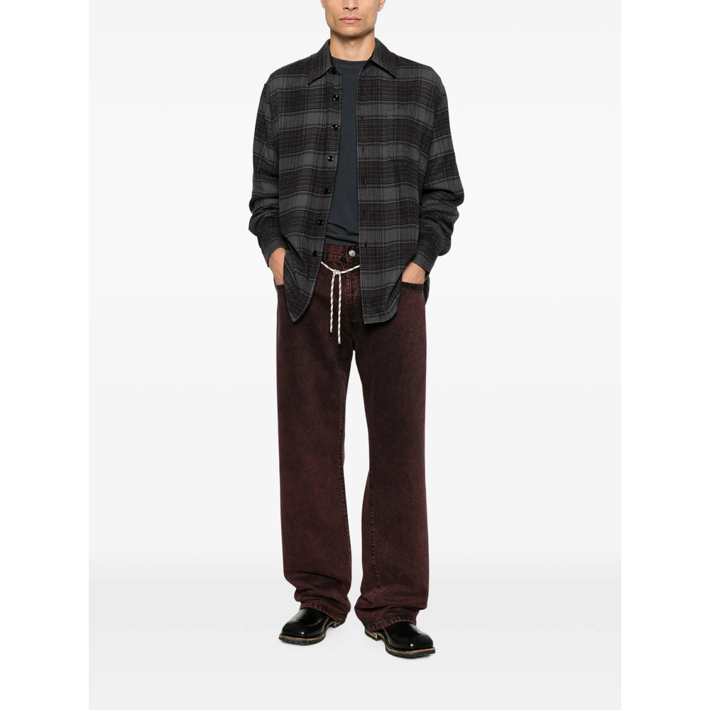 Above Check-Pattern Shirt