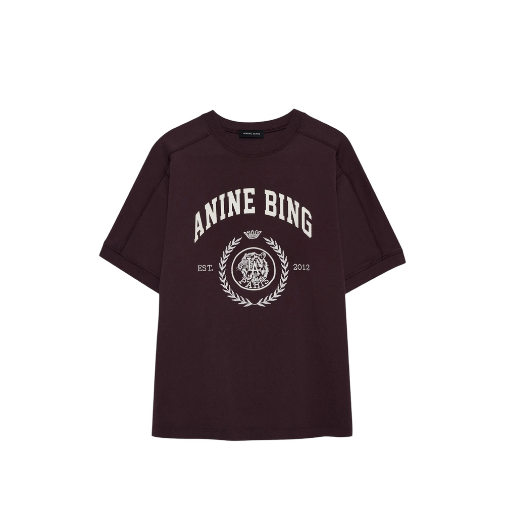 Anine Bing Jaylin Logo-print Crew-neck T-shirt