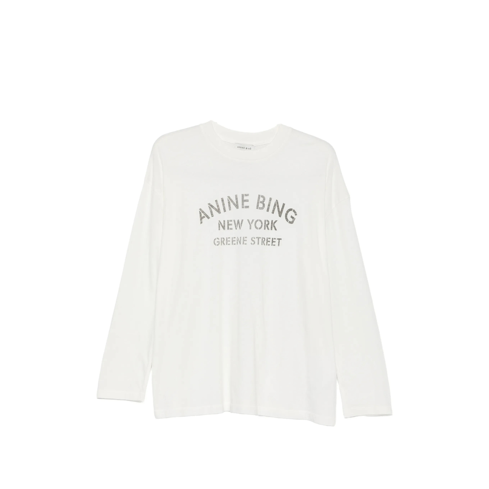 Anine Bing Logo-print Long-sleeve T-shirt