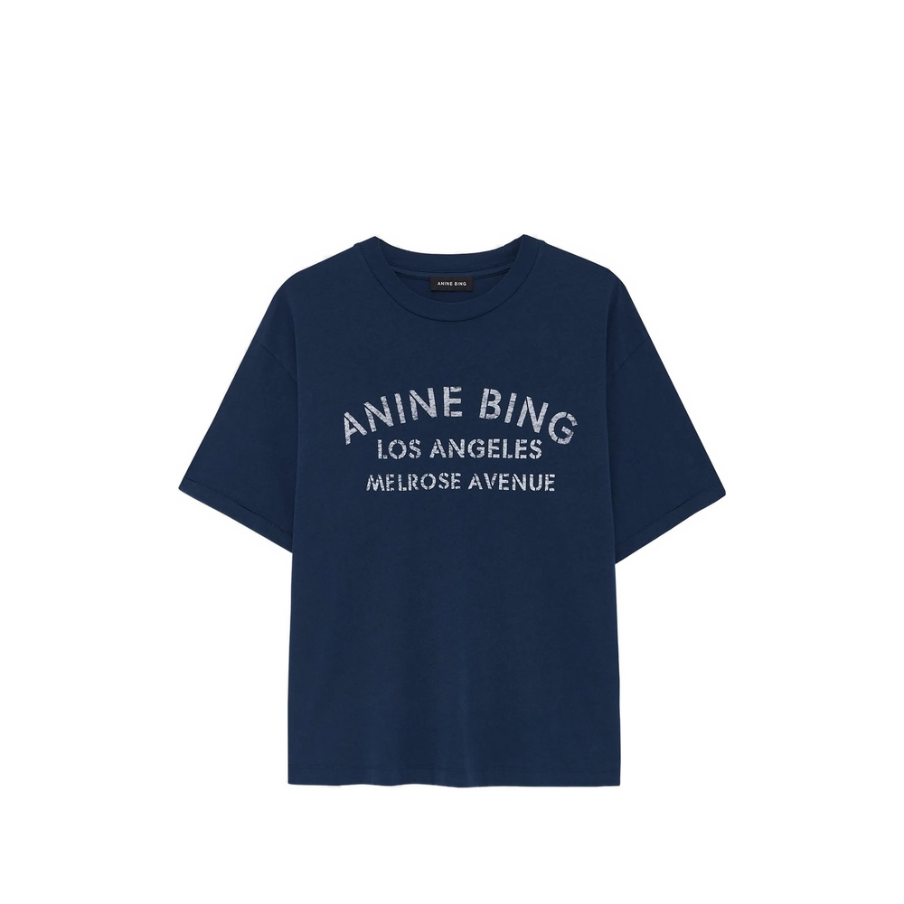 Anine Bing Cade Logo-detail Short-sleeve T-shirt