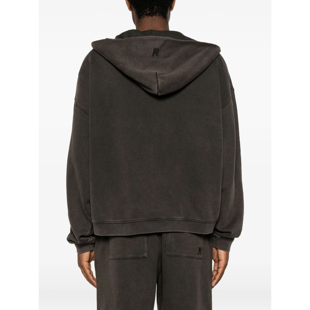 Initial Zip-Up Cotton Hoodie