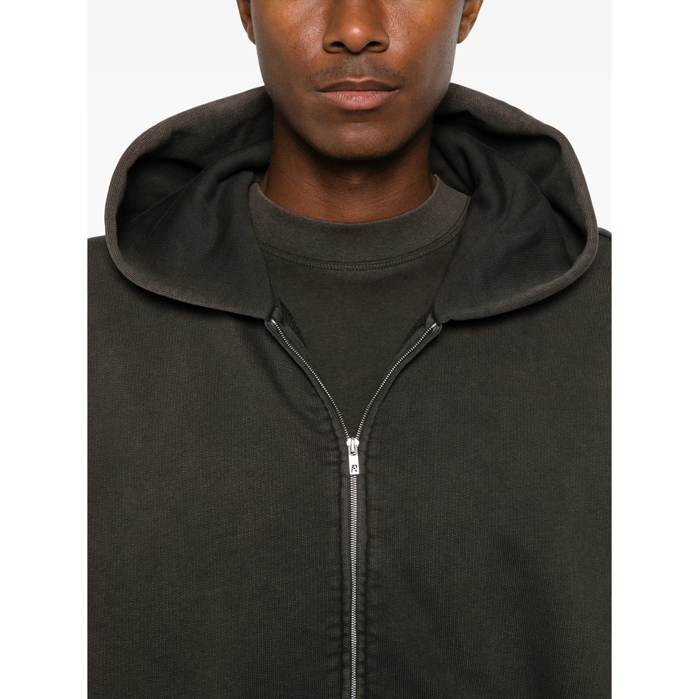 Initial Zip-Up Cotton Hoodie