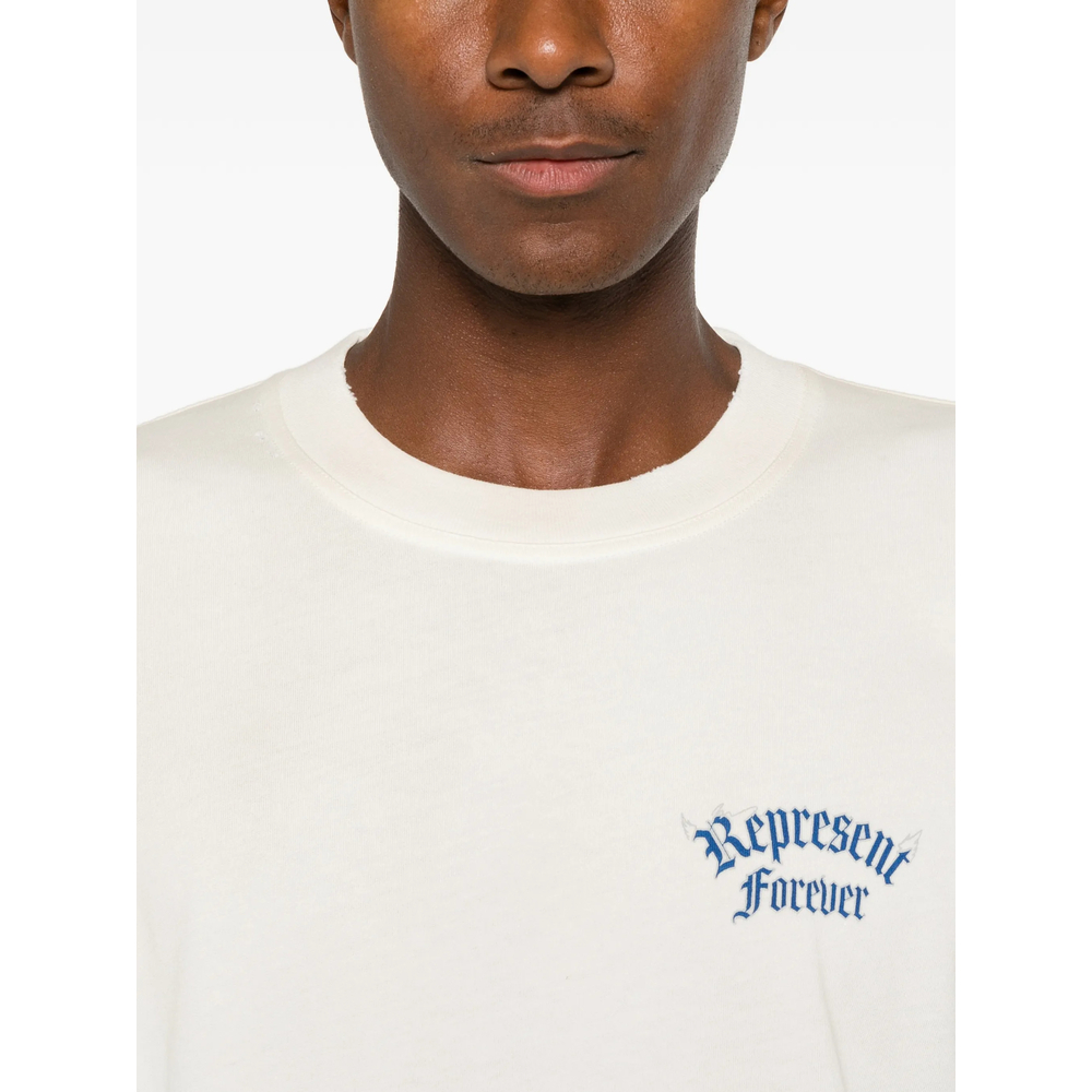 Duality Logo-Print Distressed Cotton T-Shirt