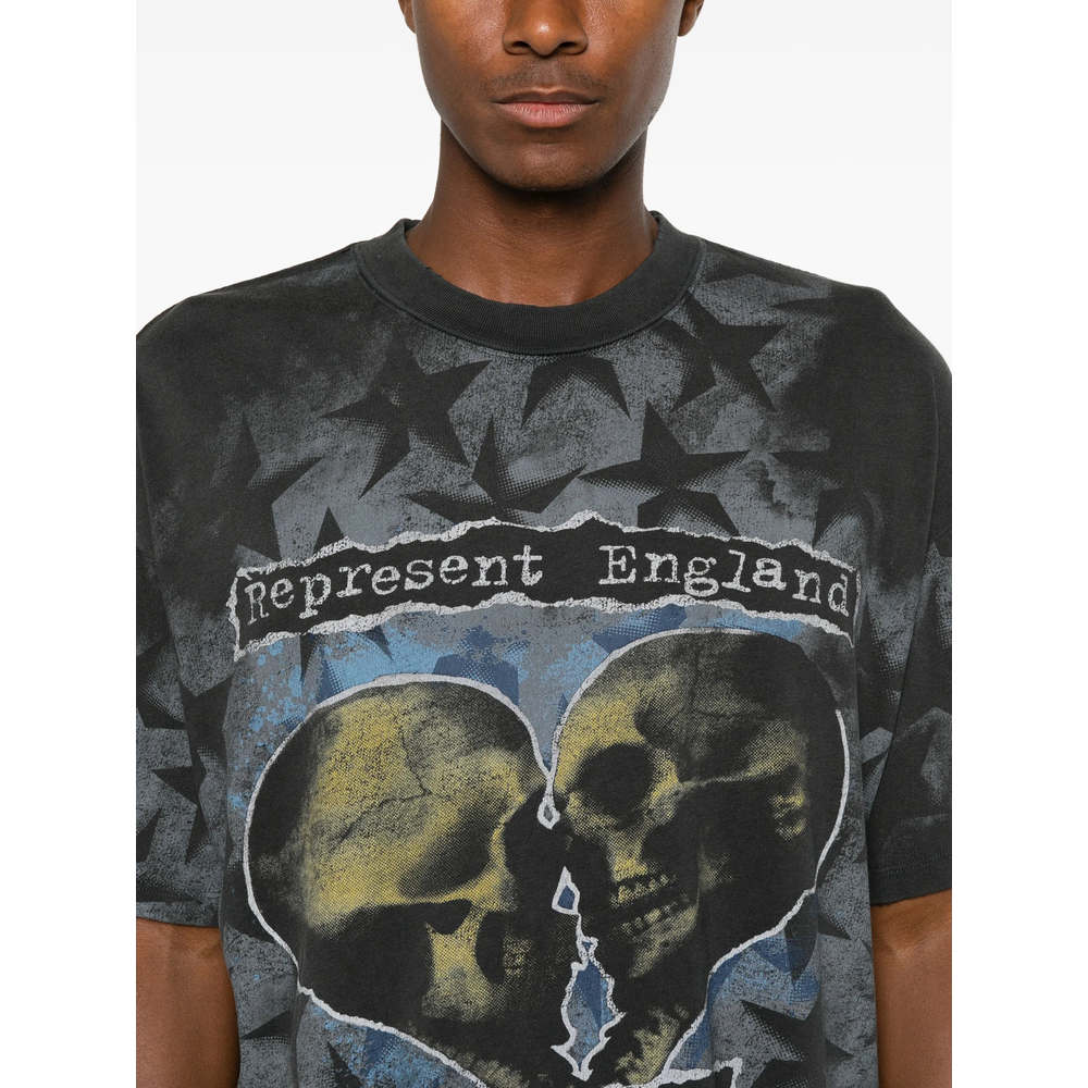 Romance Graphic-Print Star-Pattern Cotton T-Shirt
