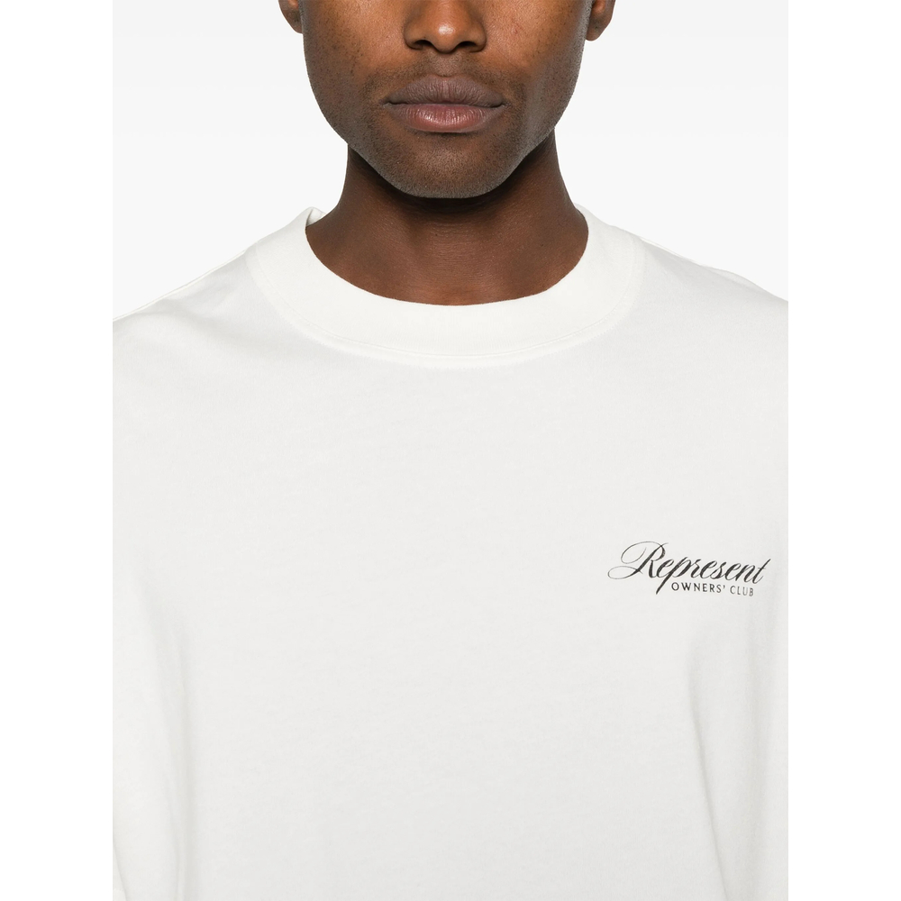 Owners Club Script Logo-Print T-Shirt