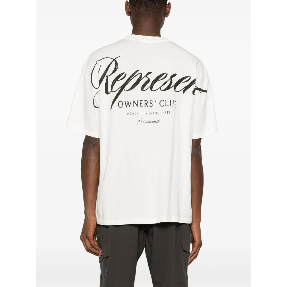 Owners Club Script Logo-Print T-Shirt