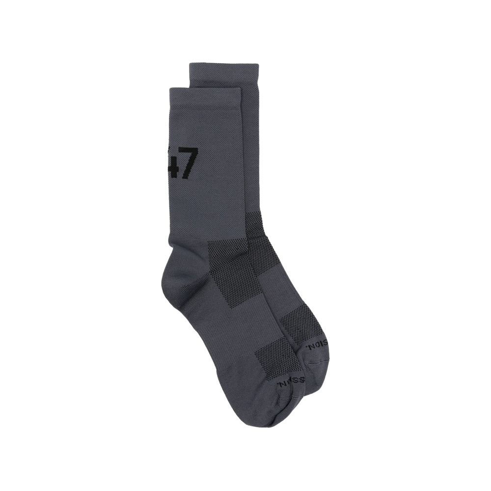 Represent Logo-intarsia Mesh-panel Socks