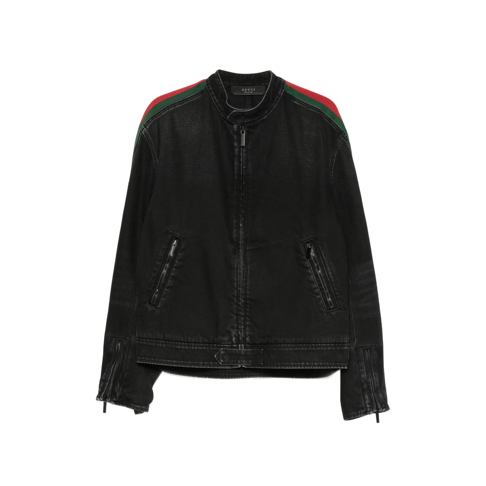 Gucci Web-stripe Denim Jacket