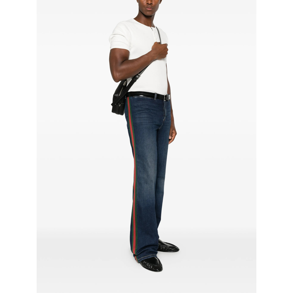 Cotton Denim Pants