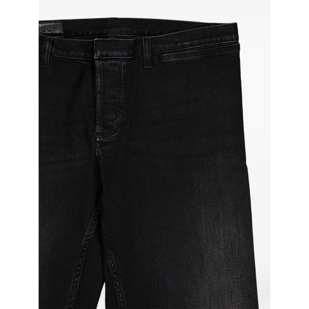 Stretch Cotton Denim Pants