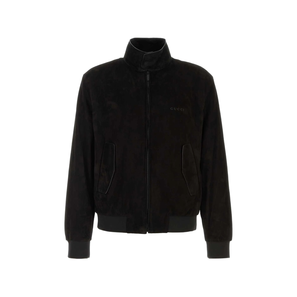 Gucci Soft Suede Bomber Jacket