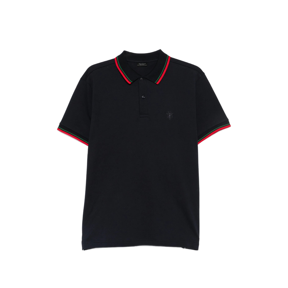 Gucci Cotton Piquet Polo Shirt With Embroidery