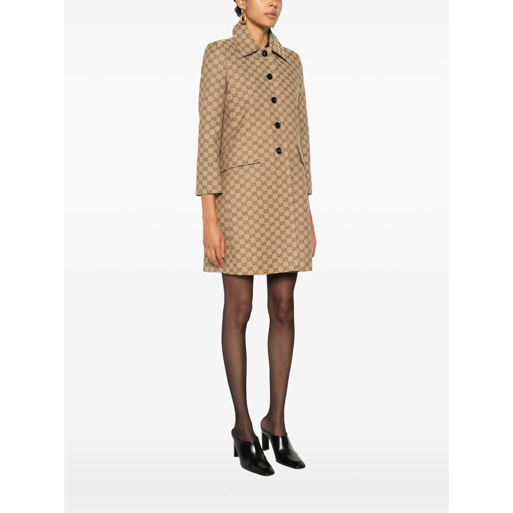 GG Cotton Canvas Coat