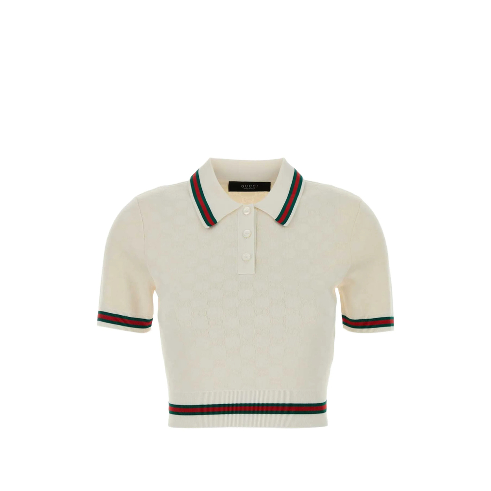 Gucci Gg Extra Fine Cotton Jacquard Polo Shirt