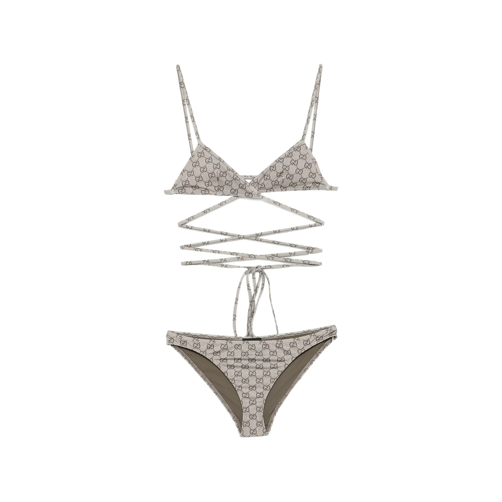 Gucci GG Supreme Wrap-around Bikini