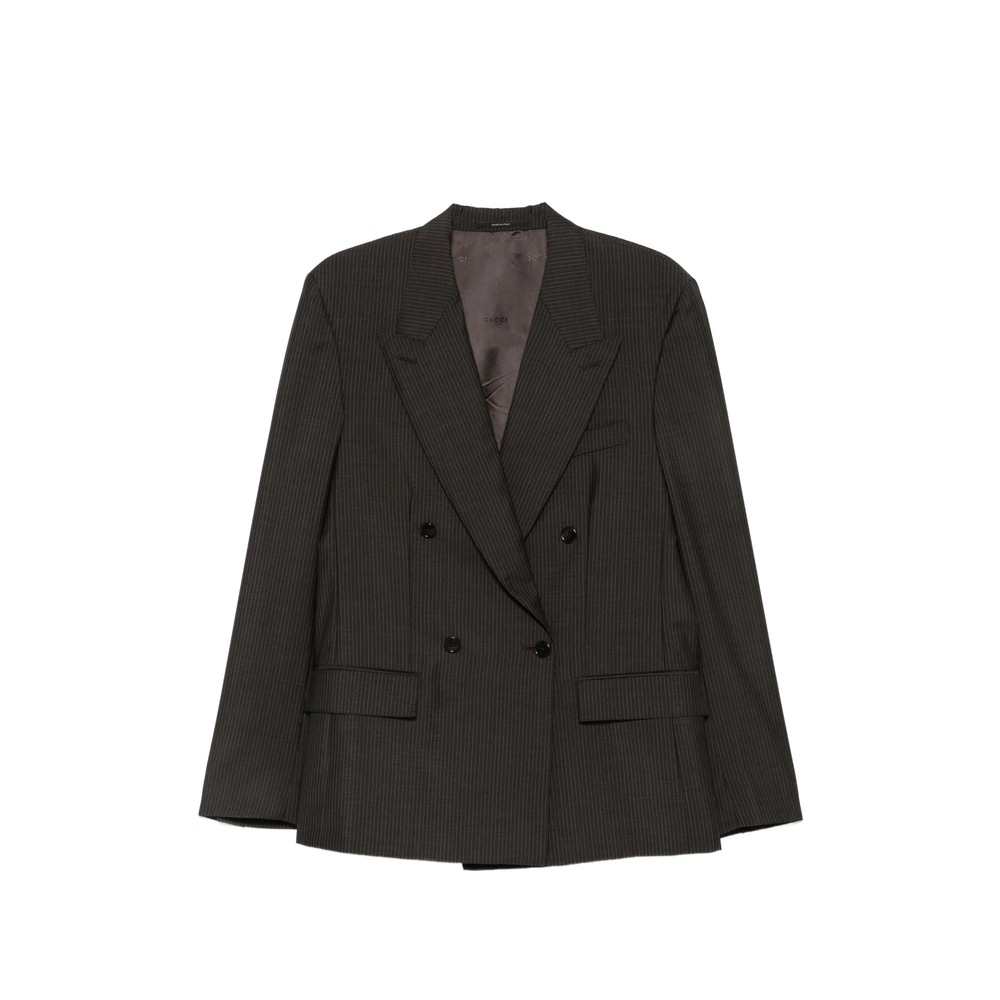 Gucci Pinstriped Double-breasted Jacket