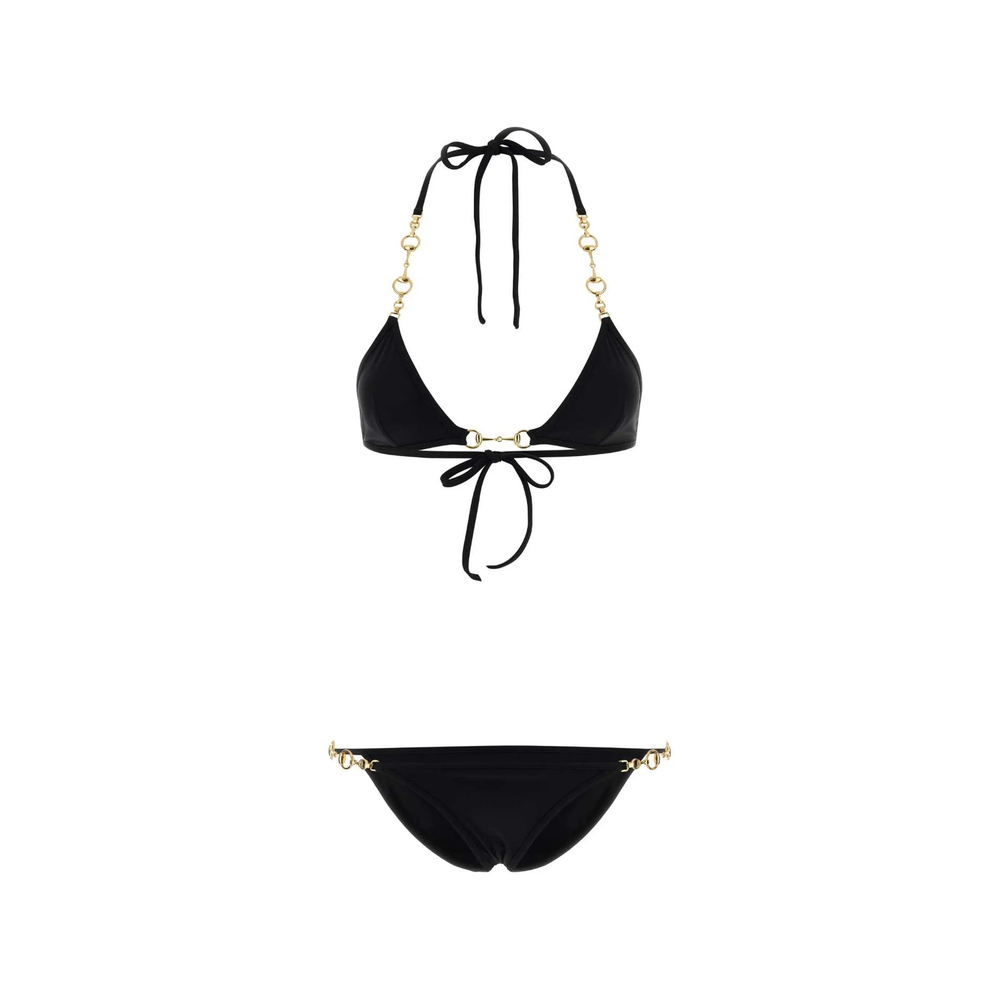 Gucci Horsebit Chain-strap Bikini