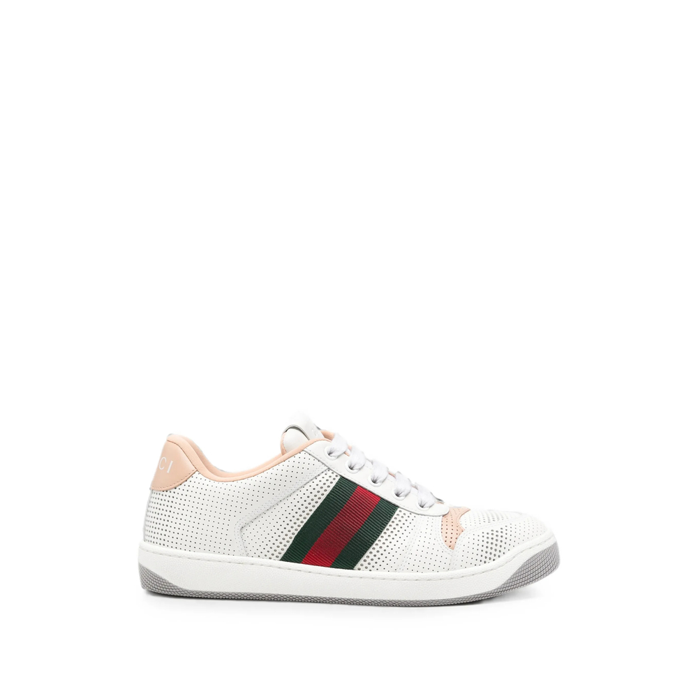 Gucci Leather Re-Web Sneakers