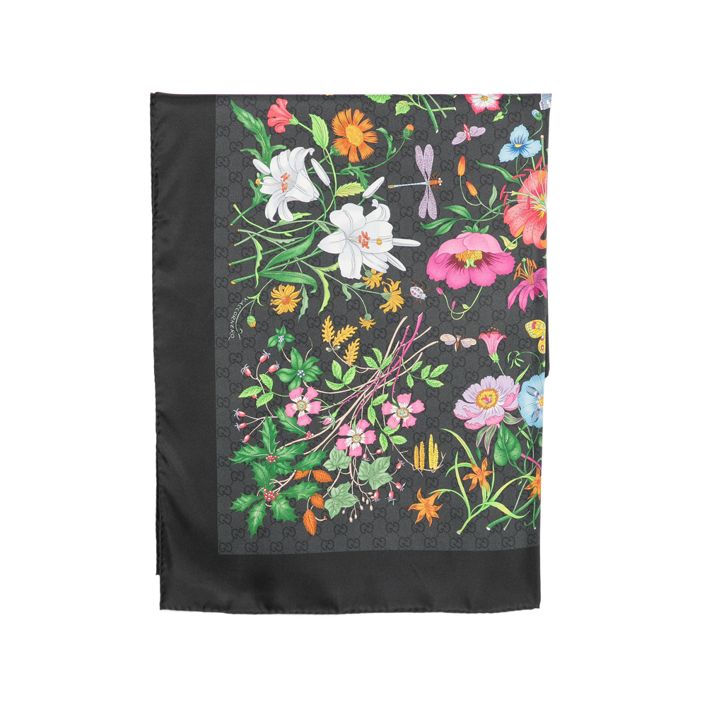 Gucci Printed GG Silk Twill Carré