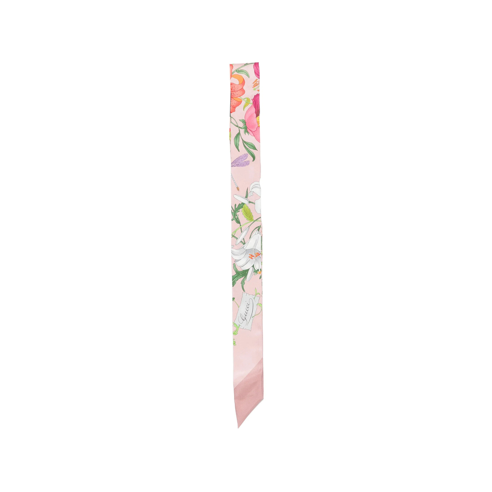 GUCCI Gucci Floral-print Silk Scarf　グッチ フローラルプリント シルクスカーフ