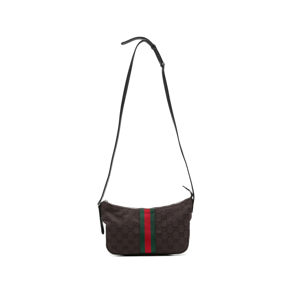 Gucci Small Lunetta GG Web-stripe Shoulder Bag