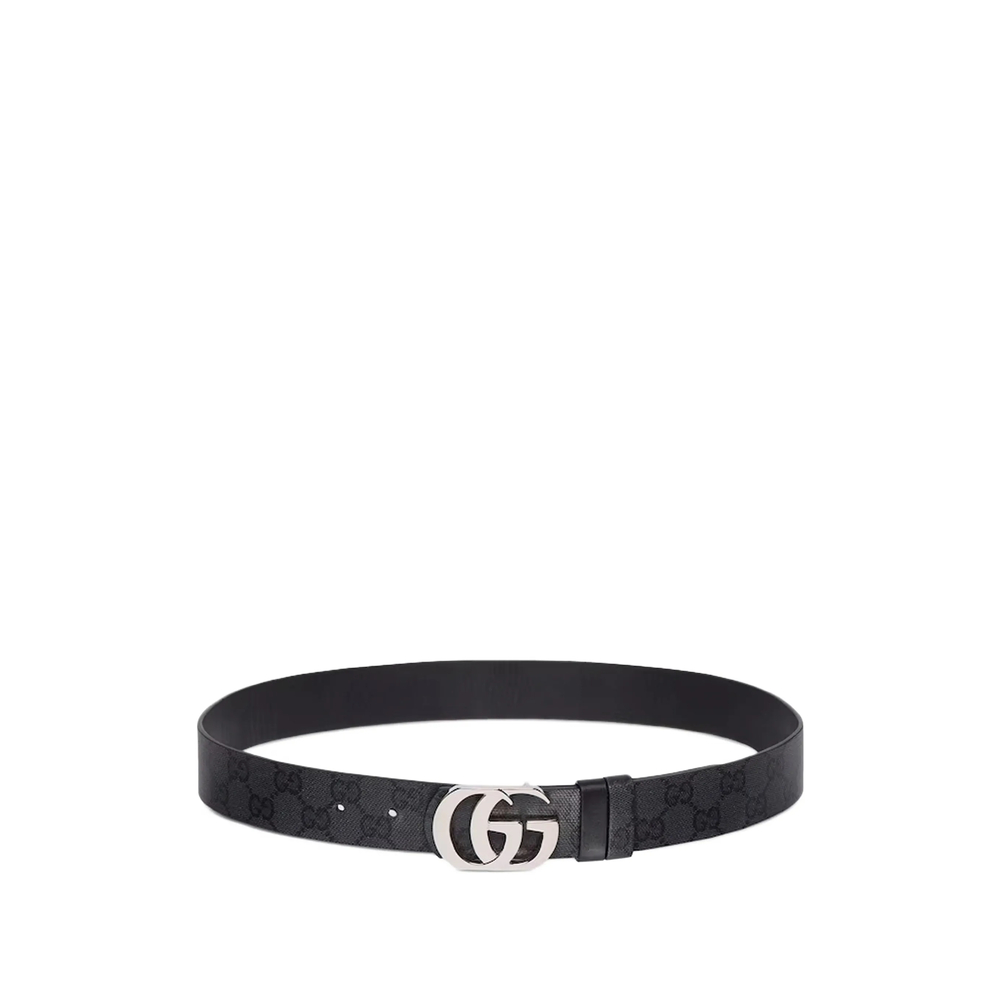 Gucci Double G Supreme Belt In Black