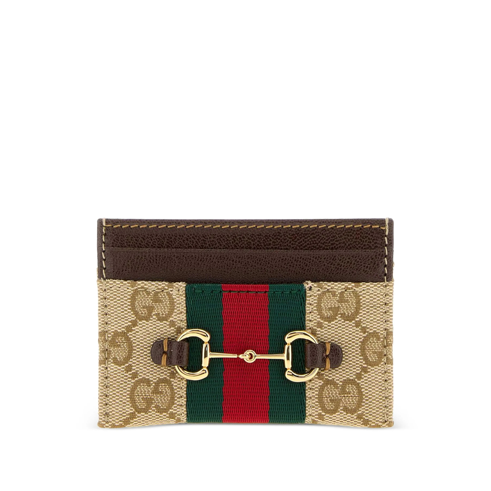 Gucci Horsebit Web Card Case