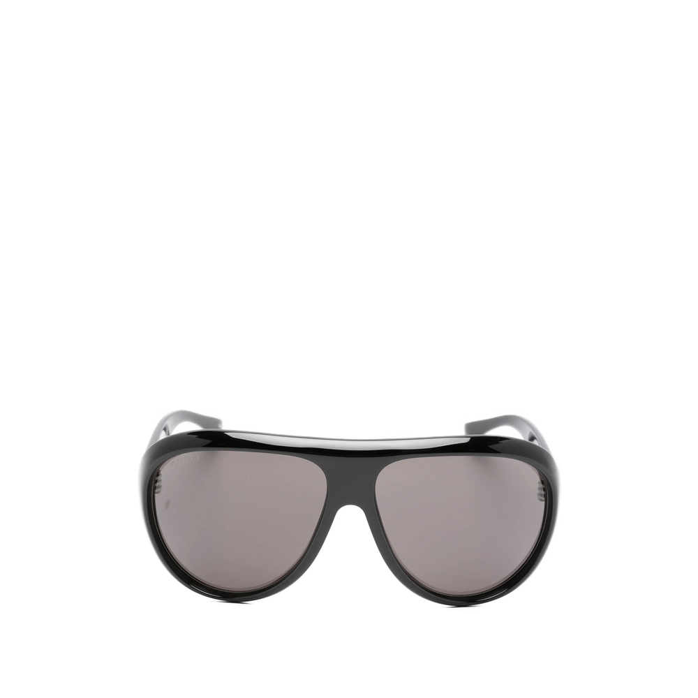 Gucci Logo-lettering Pilot-frame Sunglasses