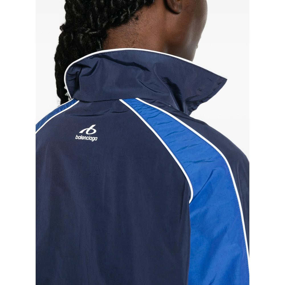 Logo-Print Panelled Jacket
