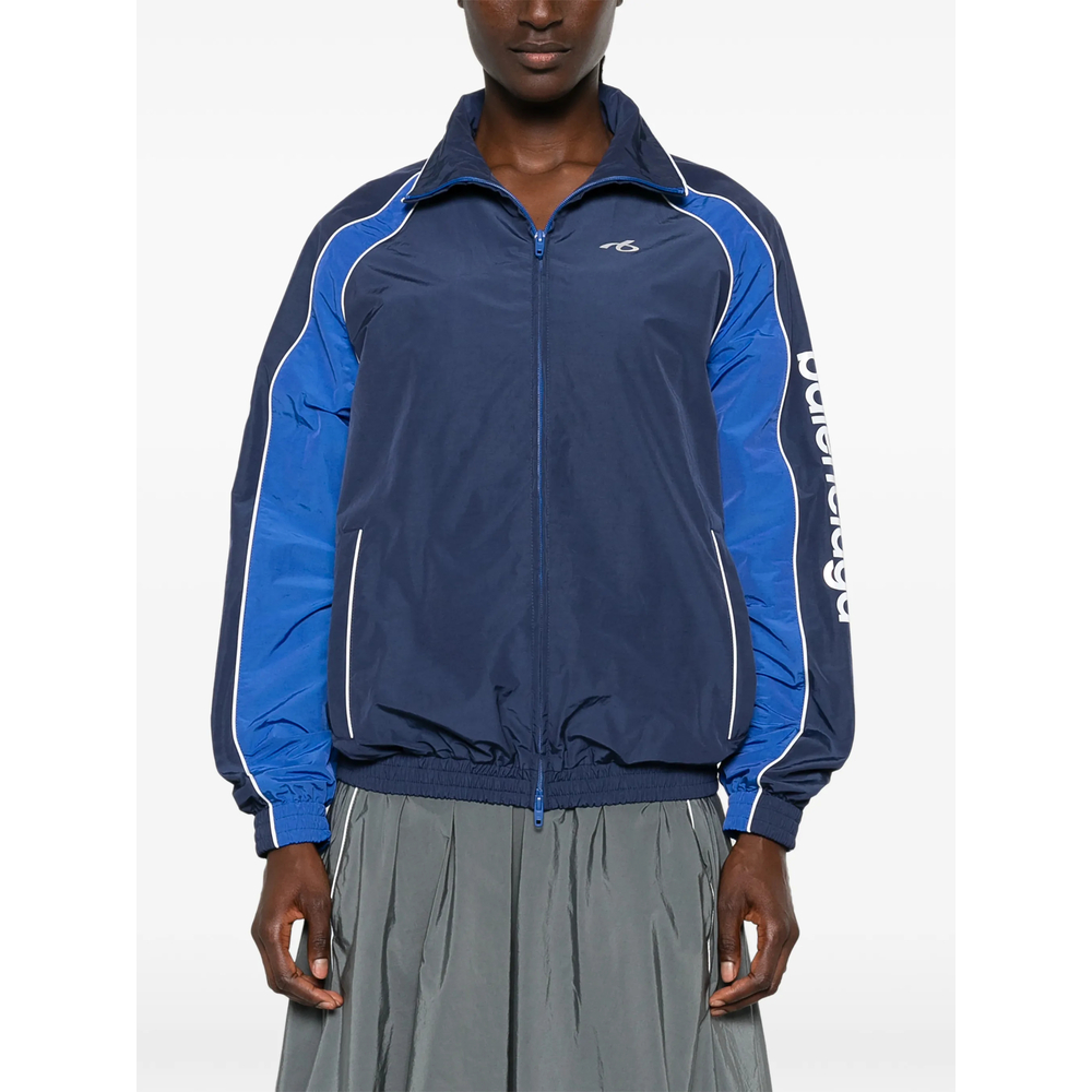 Logo-Print Panelled Jacket