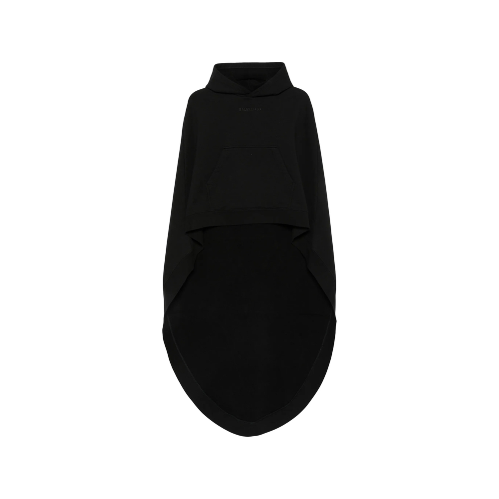Balenciaga Oversized Asymmetric Hooded Cape