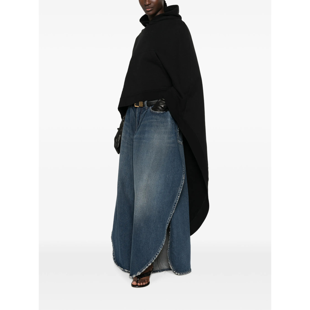 Oversized Asymmetric Hooded Cape
